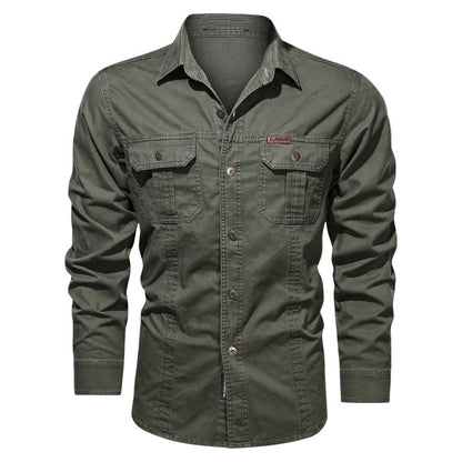 ⏰🔥LIMITED TIME 50% OFF! 👔 Men’s Long Sleeve Cotton Workwear Shirt – Durable, Comfortable & Perfect for Everyday Work ✨💪