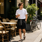 Men's Vintage Washed Cotton Blend Shorts