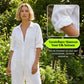 Casual Jumpsuit with V-Neck and Button Closure
