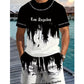 👕 LIMITED-TIME 50% OFF! 🎨 Men's Graphic Print 2-Piece Set – T-Shirt & Shorts, Breathable Polyester, Vibrant Print 🏃‍♂️