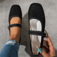 🌿2026 New Style🥿 Comfortable PU Suede-Look Strap Ballet Flats✨