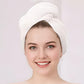 Women's Plus Size Warm Towel Wrap Robe Set with Drying Cap