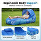 Effortless Inflation Air Lounger with Sunshade