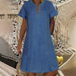 🥳SUMMER HOT SALE🥳💞50K+ SOLD!💥50% OFF! 🔥Women's Short Sleeve V-Neck Denim Dress