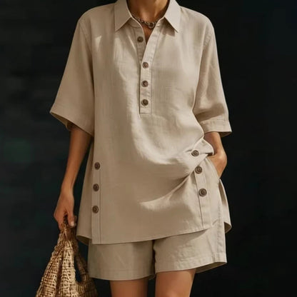 🥳SUMMER HOT SALE🥳💞50K+ SOLD!💥50% OFF! 🔥Women's Summer Relaxed Fit Top and Shorts Set