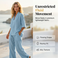 🌸 50% OFF NOW! 🌸Women's Casual V-Neck Top and Wide-Leg Trousers Set👚👖