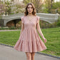 Women’s Solid Color Textured Knit Dress