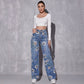 👖 50% OFF NOW! 🌸 Women's Floral Print Straight-Leg Jeans – Stretchy denim, vintage vibe & perfect for everyday casual chic ✨