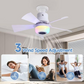 ❄️2-In-1 Smart Ceiling Fan with Light, RGB & Bluetooth Speaker