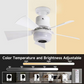 ❄️2-In-1 Smart Ceiling Fan with Light, RGB & Bluetooth Speaker