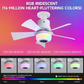❄️2-In-1 Smart Ceiling Fan with Light, RGB & Bluetooth Speaker