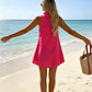 ⏳Time-Limited Special⏰Women's Ruffle Trim Button-Front Mini Dress