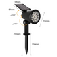 Solar Powered Outdoor Sunset Effect Garden Stake Light