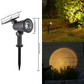 Solar Powered Outdoor Sunset Effect Garden Stake Light