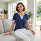 Women's Short Sleeve Color Block Tee