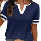 Women's Short Sleeve Color Block Tee