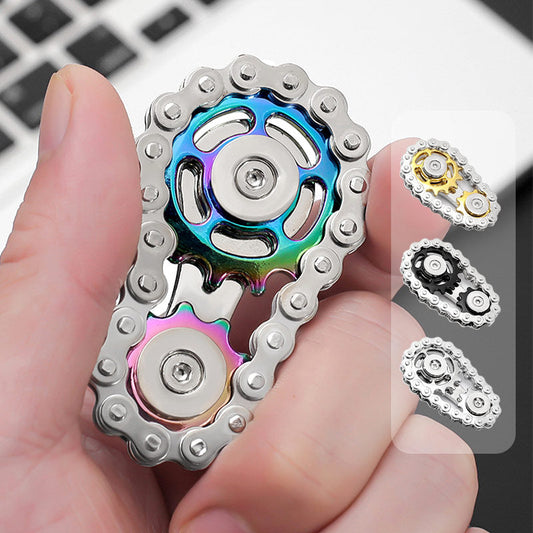 Stainless Steel Gear Chain Fidget Spinner