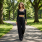 Women's Casual Crop Top & Wide Leg Pants Set