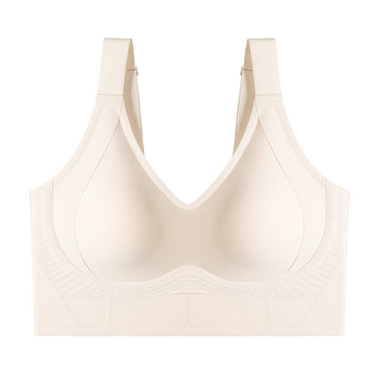 Soft Intention Plus Size Back Fat Smoothing Jelly Bra, Everyday, Seamless, Push Up