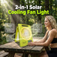 🔥Tech bestseller – over 50,000 sold！🥳🔆 2-in-1 Solar Fan & LED Light – 2400mAh Power Bank, Type-C + Solar Charging, Foldable Portable – Ideal for Camping, Power Outages & Outdoor Use