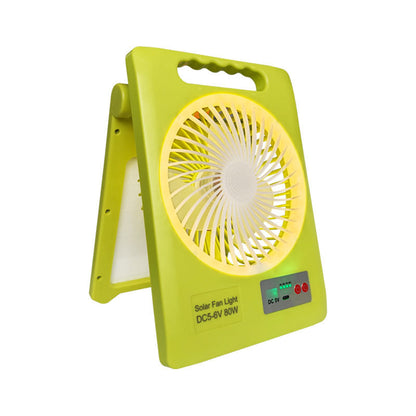 🔥Tech bestseller – over 50,000 sold！🥳🔆 2-in-1 Solar Fan & LED Light – 2400mAh Power Bank, Type-C + Solar Charging, Foldable Portable – Ideal for Camping, Power Outages & Outdoor Use