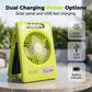 🔥Tech bestseller – over 50,000 sold！🥳🔆 2-in-1 Solar Fan & LED Light – 2400mAh Power Bank, Type-C + Solar Charging, Foldable Portable – Ideal for Camping, Power Outages & Outdoor Use