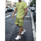 👕 LIMITED-TIME 50% OFF! ✨ Men's 2-Piece Set – Color Block, 6 Colors, S-5XL, Drawstring 🩳