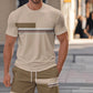 👕 LIMITED-TIME 50% OFF! ✨ Men's 2-Piece Set – Color Block, 6 Colors, S-5XL, Drawstring 🩳