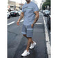 👕 LIMITED-TIME 50% OFF! ✨ Men's 2-Piece Set – Color Block, 6 Colors, S-5XL, Drawstring 🩳