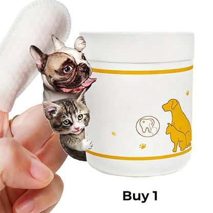 Multi-Purpose Pet Dental Care Finger Wipes (50pcs)