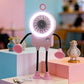 🤖💨 Flexible Robot Desk Fan with LED Light – Cute Anime Design, 5 Speeds, 360° Bendable Neck, USB Powered. Perfect for Office, Bedroom & Study! 📚✨🔋