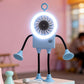 🤖💨 Flexible Robot Desk Fan with LED Light – Cute Anime Design, 5 Speeds, 360° Bendable Neck, USB Powered. Perfect for Office, Bedroom & Study! 📚✨🔋