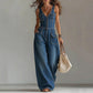 🎁2026 New Arrivals 50% OFF💥Women's Denim Jumpsuit – Sleeveless, V-Neck, Wide-Leg 💫