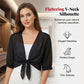 🦋 50% OFF NOW!🌿 Women's Chiffon Tie-Front Top – Sheer, Cropped & Elegant – Summer Layering Essential 🍃