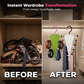 🎁Buy 1 Get 1 Free🔥⚡50K+ SOLD! Almost Gone-💥Multi-Functional V-Shaped Double Sided Hanger Storage Rack