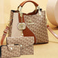 👜 LIMITED-TIME 50% OFF! ✨ Printed Bucket Bag – 3-Way Carry, Spacious, Retro Style 🌼