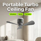 🌀 💡 Rechargeable Hanging Fan with Light – Cordless, practical & perfect for home, camping and travel 🏠 ⛺ ✨