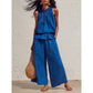 👚 50% OFF NOW! 🌸 Women's Sleeveless Smocked Neck Top & Pants Set – Stretchy & breathable – Flowy fit, perfect for summer or beach days – effortless matching style 👖