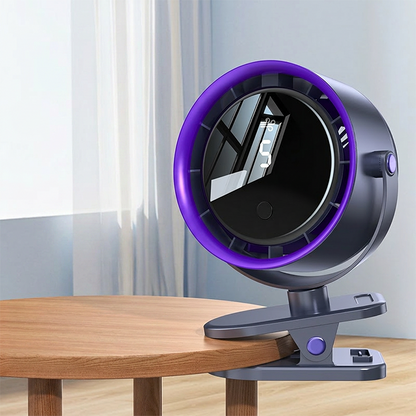 All-Day Cordless Clip-On Fan with 5 Speeds & Night Light