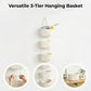 🧺✨Wall-Hanging Storage Organizer – 3-Tier, Boho Style, Space-Saving 🏡