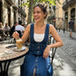 👗 50% OFF NOW! 🌸 Women's Button-Front Denim Overall Midi Dress – Soft denim & relaxed fit – Vintage look, side pockets – perfect for casual days or summer layering ✨