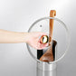 🍳Multi‑Functional Kitchen Utensil Holder, Stainless Steel Organizer, for Spoons, Pot Lids & Cooking Gadgets, Countertop Kitchen Storage