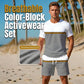🏃 LIMITED-TIME 50% OFF! ✨ Men's Color-Block Sportswear Set – Breathable, Micro-Mesh, Ergonomic ☀️
