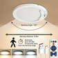 Rechargeable LED Motion Sensor Ceiling Light