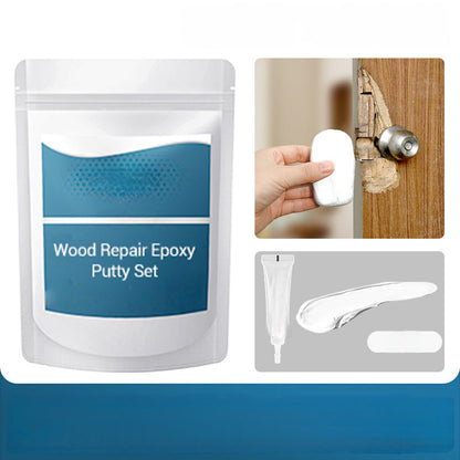 🛠️ BUY 2 GET 1 FREE! ✨ Wood Repair Putty Kit with Colour Tint | Epoxy Wood Filler for Holes & Cracks | Sandable & Screw-Holding Furniture Restorer