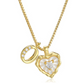 💎 LIMITED-TIME 50% OFF! 💥 Heart Shaped Letters Micro Pave Chain Necklace – Initial Pendant, Titanium Steel, Adjustable ✨