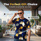 Men's 3D Geometric Print Crew Neck Shirt