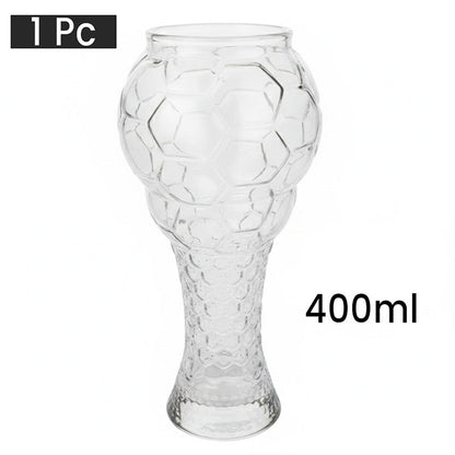 🥳2026 HOT SALE🥳💞50K+ SOLD!⚽🍺 50% OFF! Football Shaped Beer Glass – 400ml/600ml, textured grip, stable base. Perfect for match nights! 🏆✨