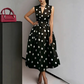 👗 50% OFF NOW! ⏰ Women's Polka Dot Sleeveless V-Neck Dress – Flowy & lightweight – Perfect for summer, brunch or beach days – playful and chic 🎀