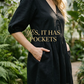 👗 LIMITED-TIME 50% OFF! 💥 Women Casual Loose Fit V-Neck Dress – Puff Sleeves, Breathable, Versatile ✨